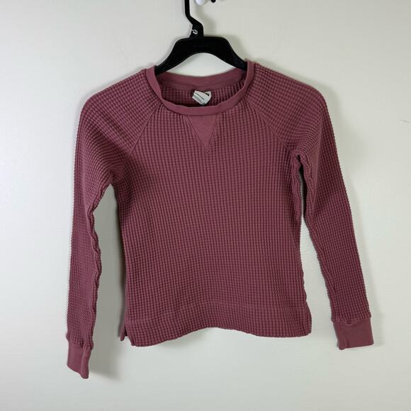 The North Face Women’s Sz XS Chabot Waffle Knit Mock Neck Pink  Top - Picture 1 of 6